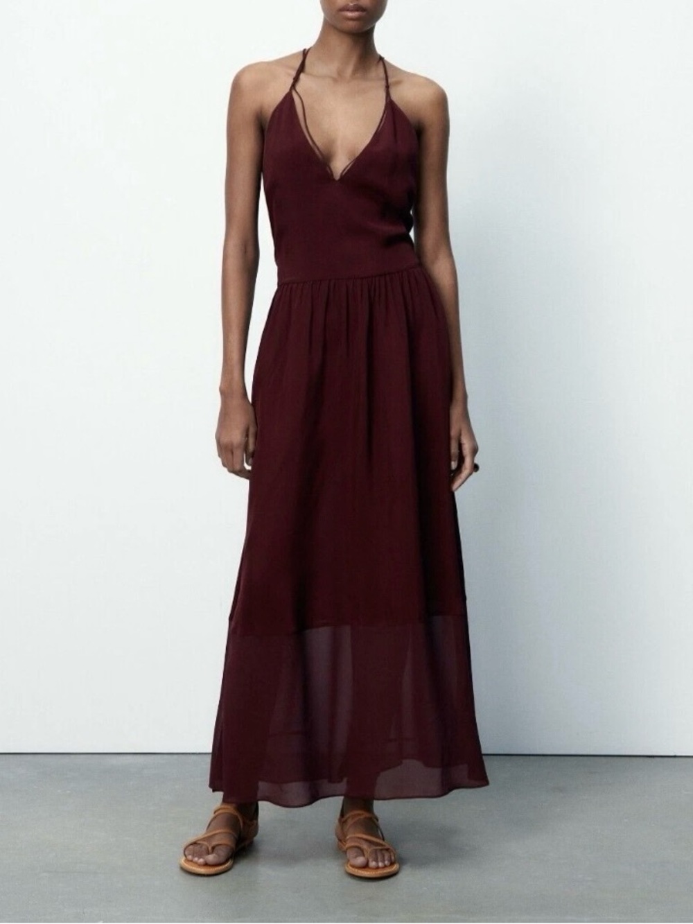 Zara strappy back maxi dress - Picture 8 of 8